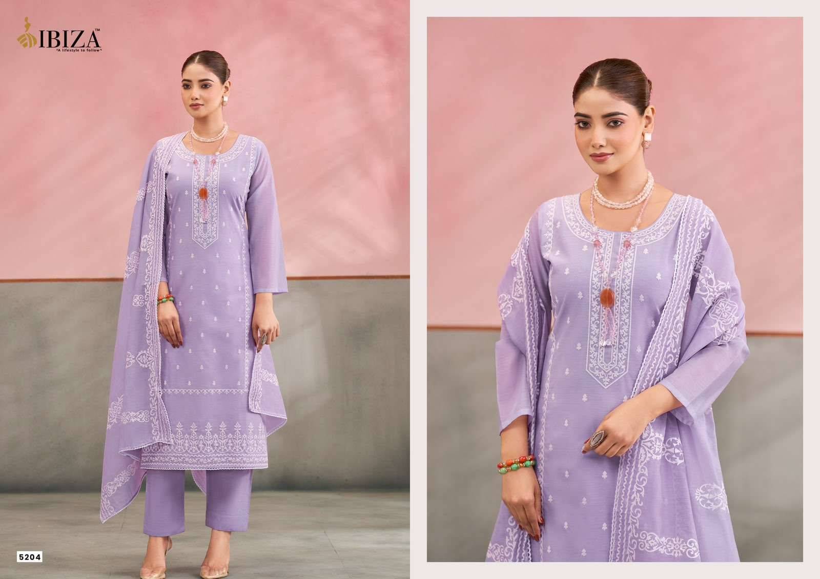 JOREE By IBIZA 5201 To 5204 Series Beautiful Festive Suits Stylish Colorful Fancy Casual Wear PURE MAL MAL COTTON Dresses At Wholesale Price